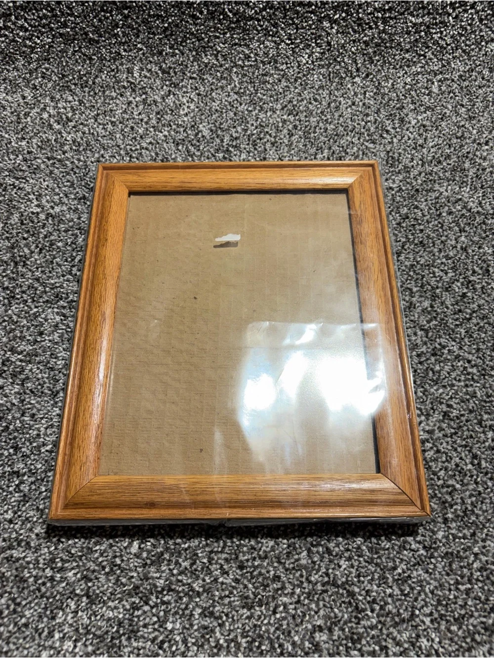 Vintage Solid Oak Wood Photo Frame in Light Brown 8x10 Freestanding